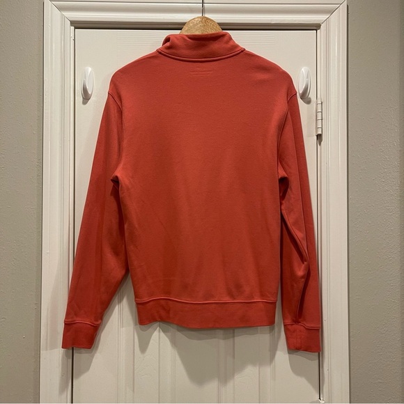 Vineyard Vines Saltwater 1/4 Zip Women’s S Coral  Pullover Sweatshirt Pima Whale - Picture 2 of 9